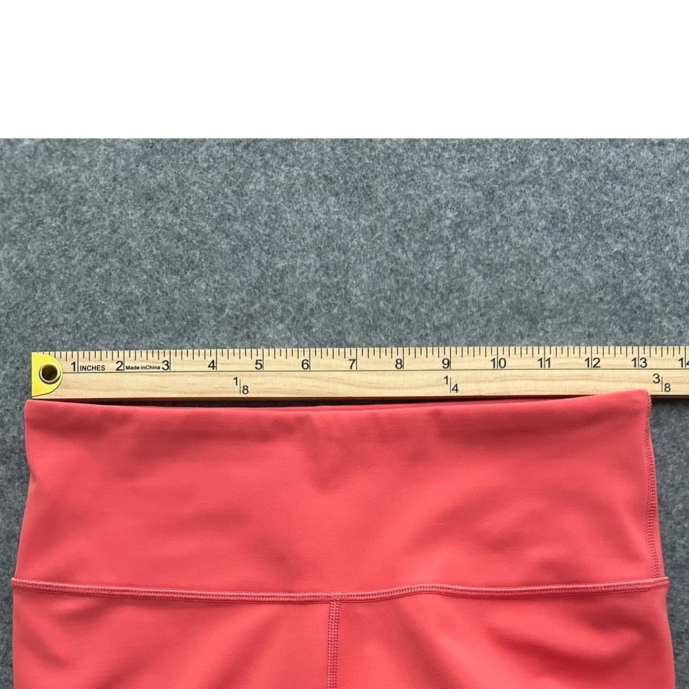 Athleta Elation 7/8 Tights Size S Coral Pink High Rise Yoga Leggings‎ Activewear